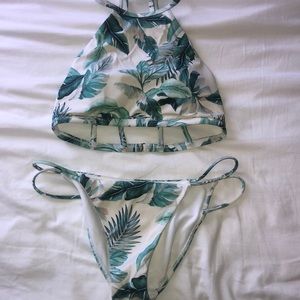 pacsun tropical strappy bikini *gently used